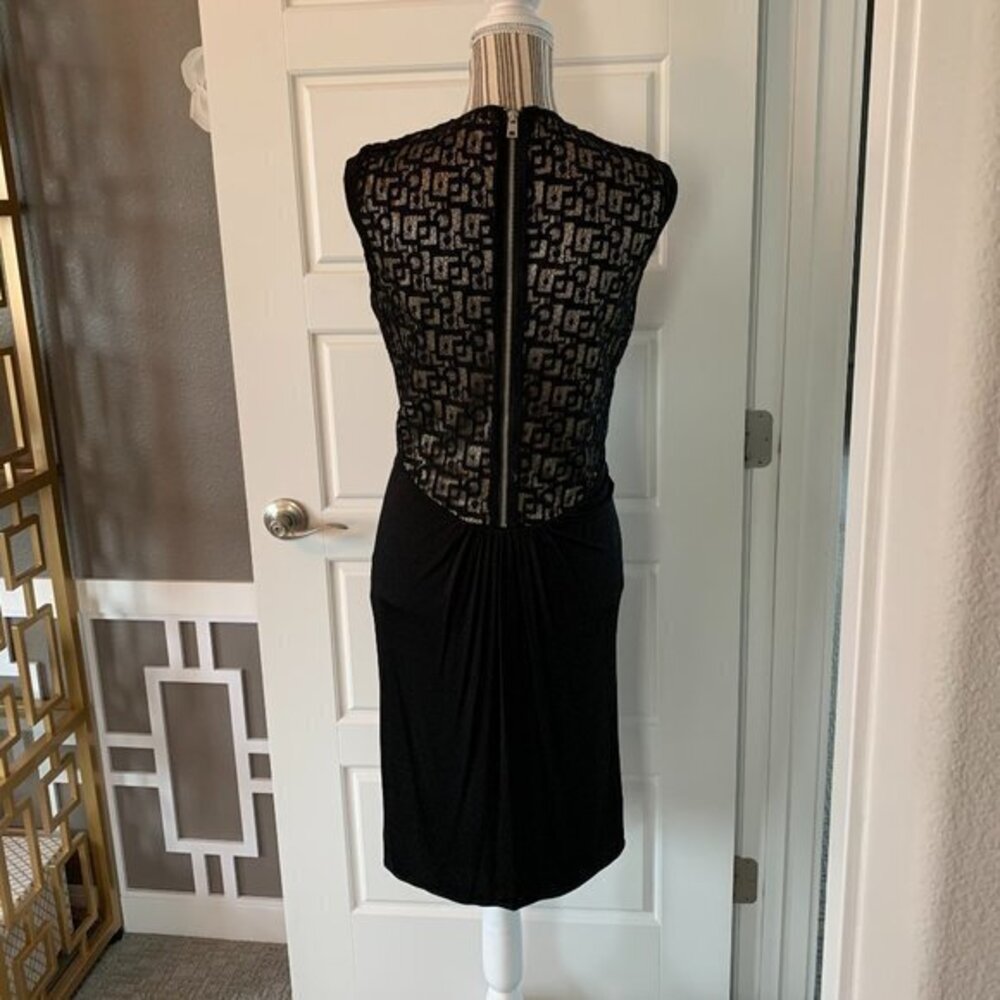 Marc New York V-Neck Lace Back Dress